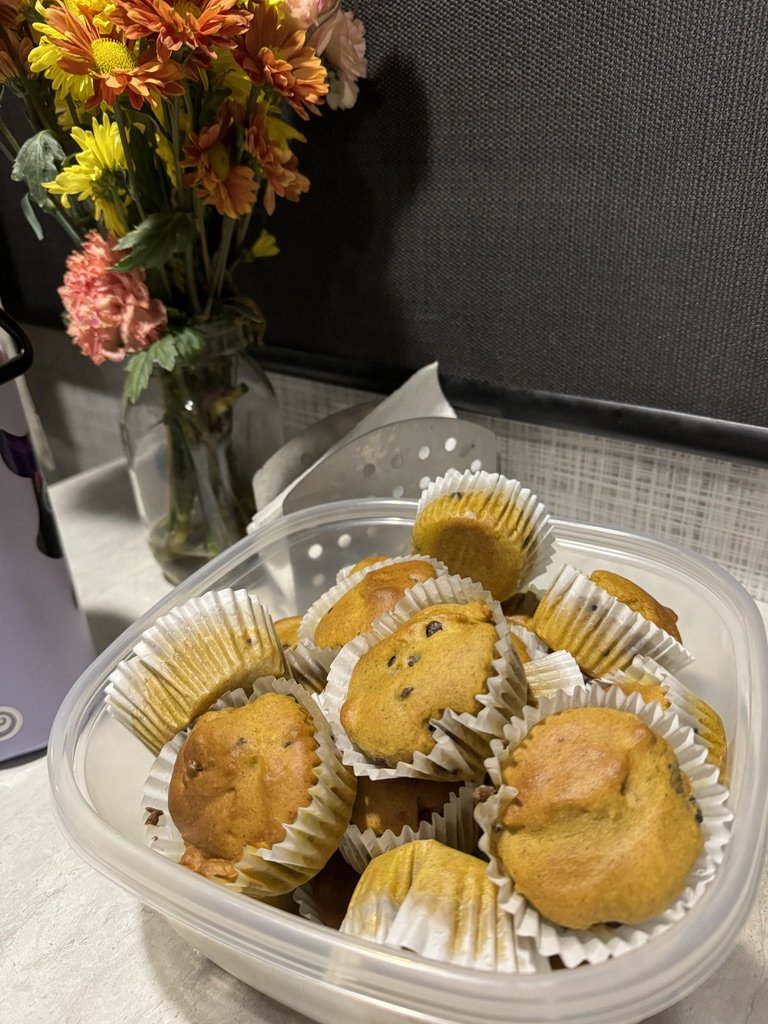 sourdough pumpkin muffins